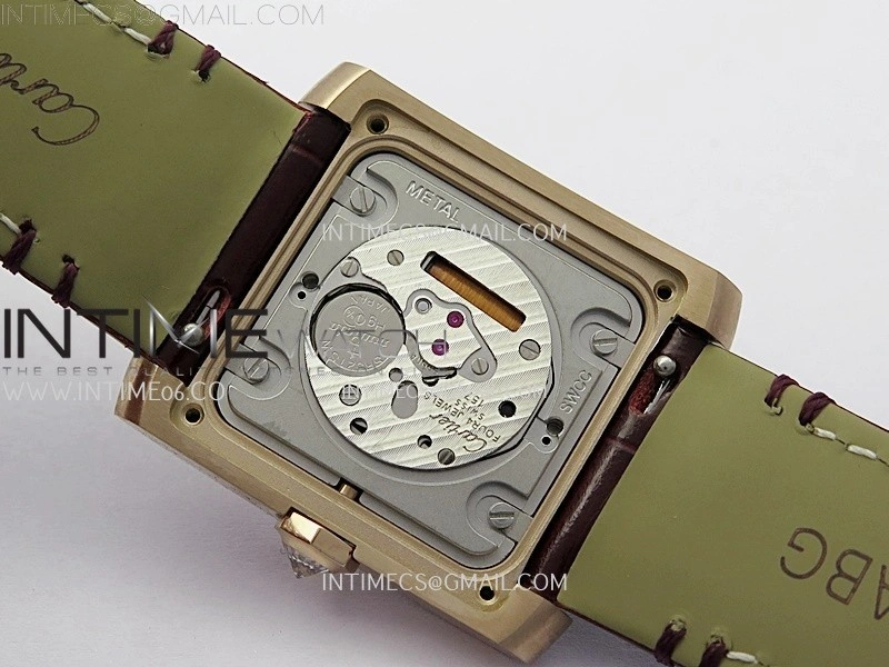 Tank Francaise Ladies 27mm Diamond Bezel RG 8848F 1:1 Best Edition Silver Dial on Red Leather Strap Ronda Quartz V2