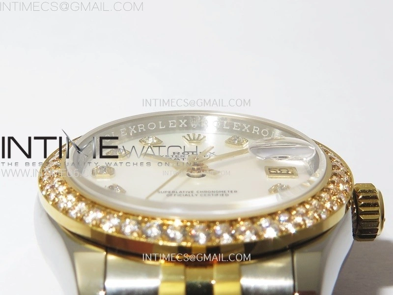 Datejust 28mm 279173 Crystals Bezel SS YG APSF Best Edition MOP Dial Crystals Markers on Jubilee Bracelet NH05