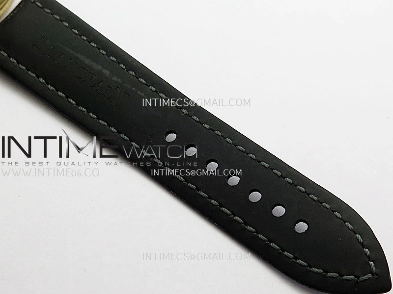 Fifty Fathoms Bathyscape Black Ceramic Bezel RG GF 1:1 Best Edition Black Dial On Black Nylon Strap A1315