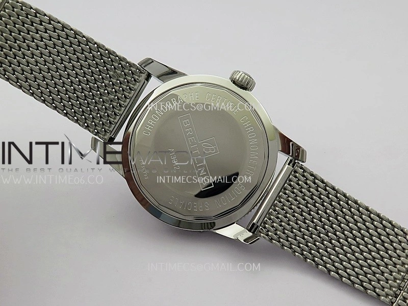 SuperOcean 46mm Black Ceramic Bezel SS B50 1:1 Best Edition Green Dial On SS Mesh Bracelet A2824