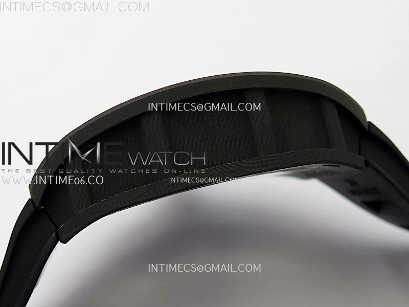 RM055 White inner Bezel Black Crown NTPT NTPT ZF 1:1 Best Edition on Black Rubber Strap RMUL2 Super Clone
