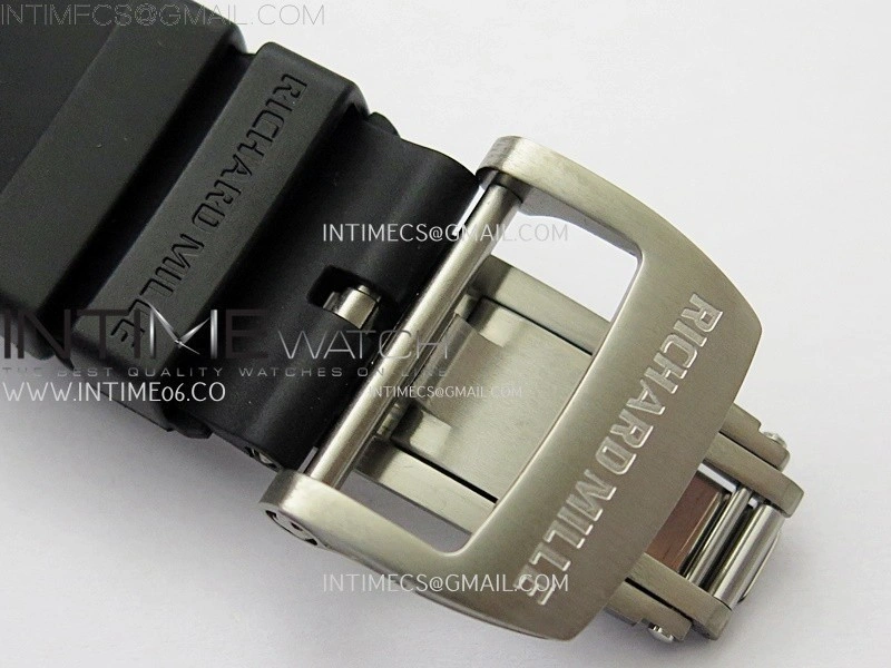 RM055 White inner Bezel Black Crown NTPT NTPT ZF 1:1 Best Edition on Black Rubber Strap RMUL2 Super Clone