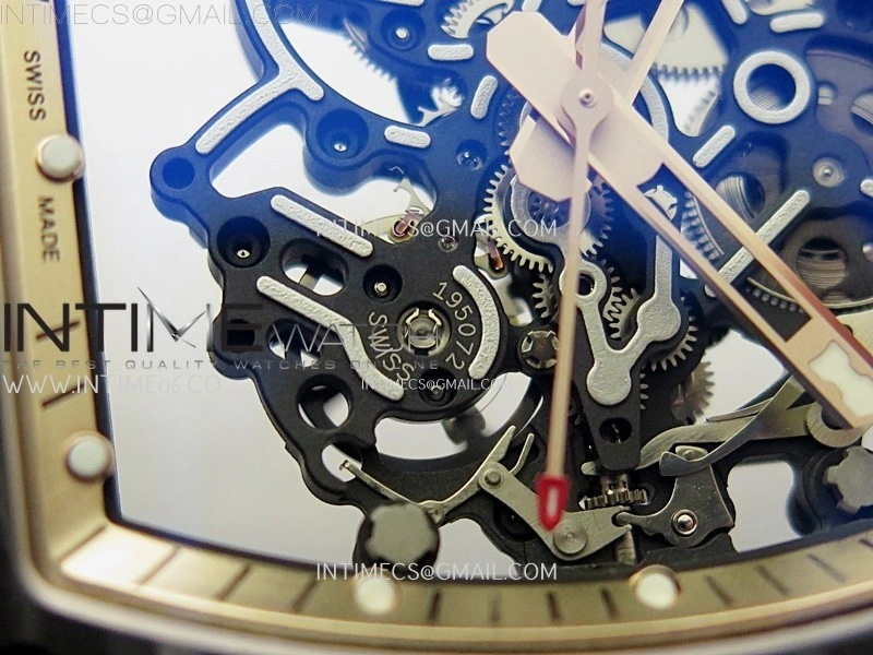 RM055 RG Inner Bezel Black Crown NTPT NTPT ZF 1:1 Best Edition on Black Rubber Strap RMUL2 Super Clone