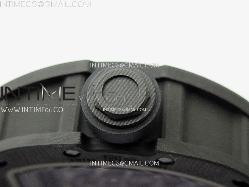 RM055 RG Inner Bezel Black Crown NTPT NTPT ZF 1:1 Best Edition on Black Rubber Strap RMUL2 Super Clone