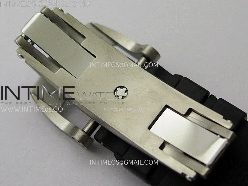 RM055 RG Inner Bezel Black Crown NTPT NTPT ZF 1:1 Best Edition on Black Rubber Strap RMUL2 Super Clone