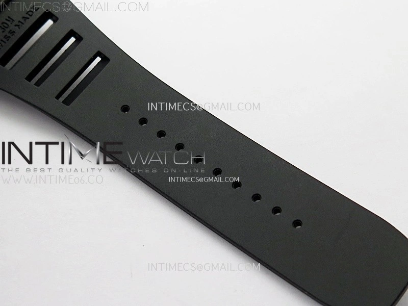 RM055 RG Inner Bezel Black Crown NTPT NTPT ZF 1:1 Best Edition on Black Rubber Strap RMUL2 Super Clone