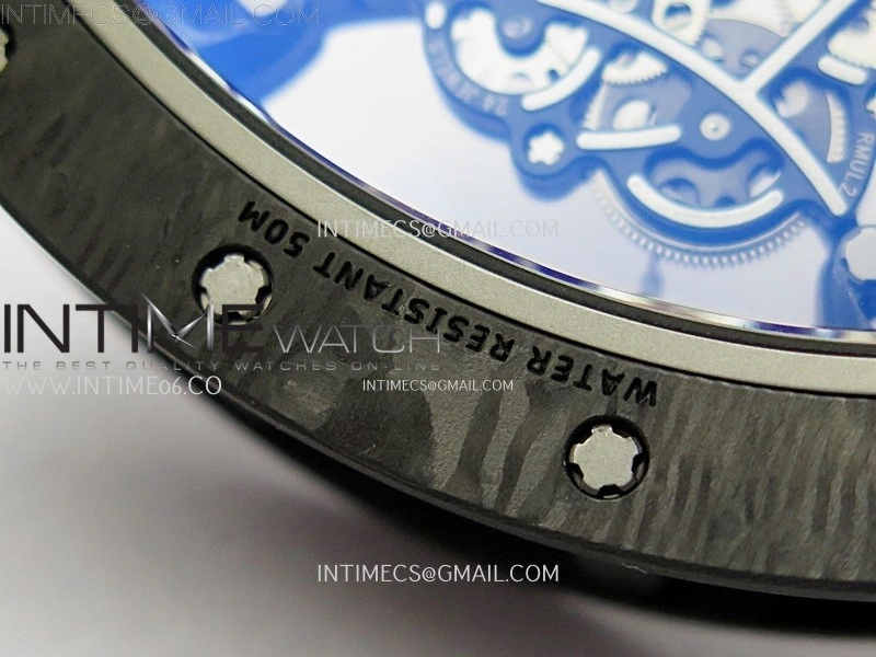 RM055 RG Inner Bezel Black Crown NTPT NTPT ZF 1:1 Best Edition on Black Rubber Strap RMUL2 Super Clone
