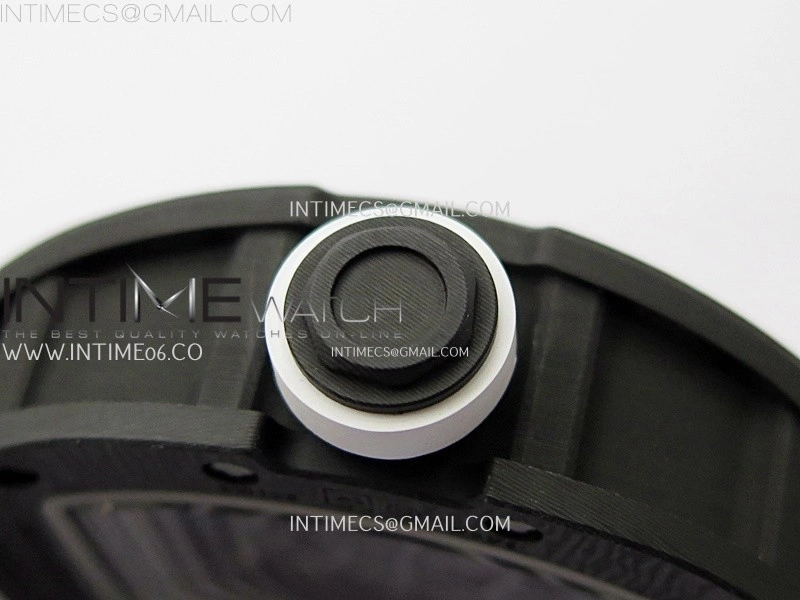 RM055 White Inner Bezel Black Crown NTPT NTPT ZF 1:1 Best Edition on White Rubber Strap RMUL2 Super Clone