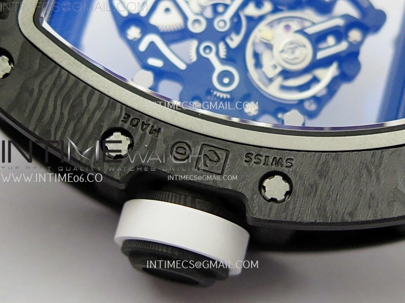 RM055 White Inner Bezel Black Crown NTPT NTPT ZF 1:1 Best Edition on White Rubber Strap RMUL2 Super Clone