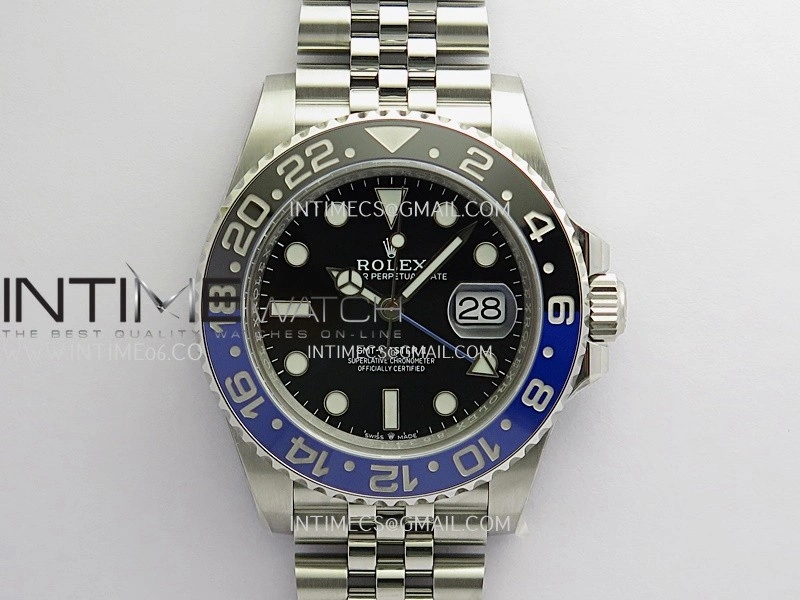 GMT-Master II 126710 BLNR Black Blue 904L SS ERF 1:1 Best Edition Black Dial On Jubilee Bracelet JH3285 CHS