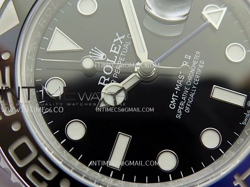 GMT-Master II 126710 BLNR Black Blue 904L SS ERF 1:1 Best Edition Black Dial On Jubilee Bracelet JH3285 CHS