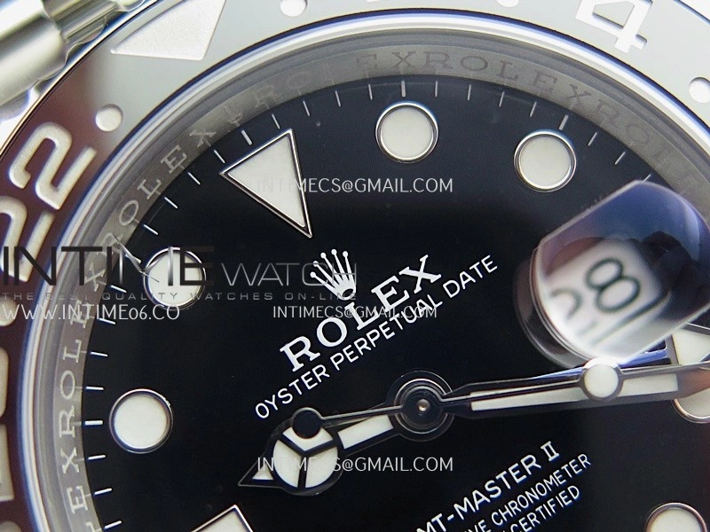 GMT-Master II 126710 BLNR Black Blue 904L SS ERF 1:1 Best Edition Black Dial On Jubilee Bracelet JH3285 CHS