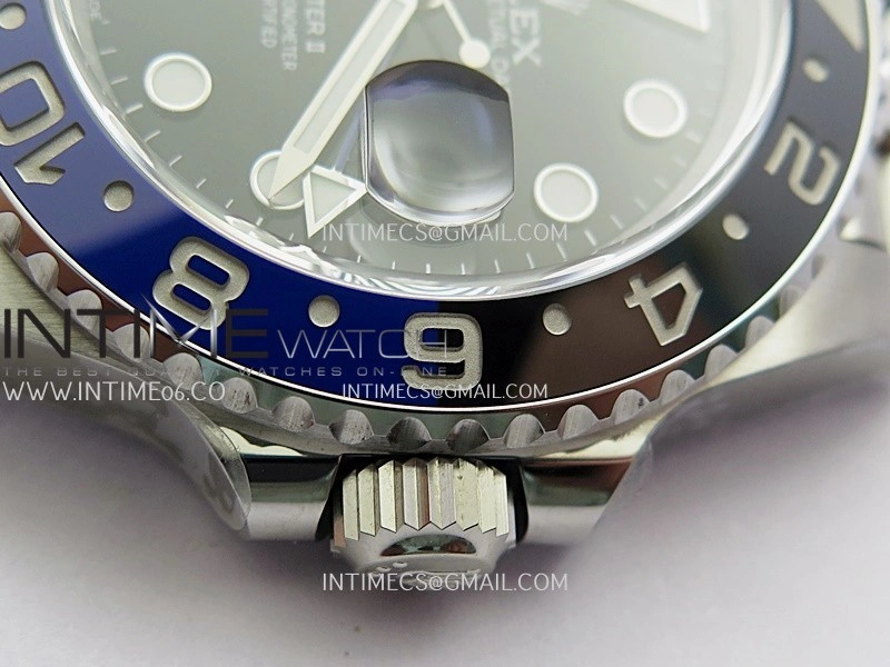 GMT-Master II 126710 BLNR Black Blue 904L SS ERF 1:1 Best Edition Black Dial On Jubilee Bracelet JH3285 CHS