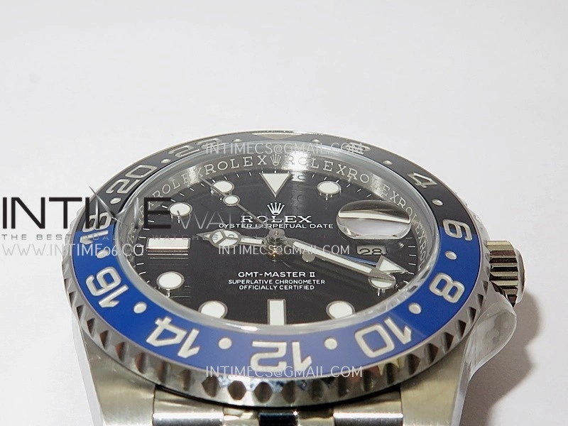 GMT-Master II 126710 BLNR Black Blue 904L SS ERF 1:1 Best Edition Black Dial On Jubilee Bracelet JH3285 CHS