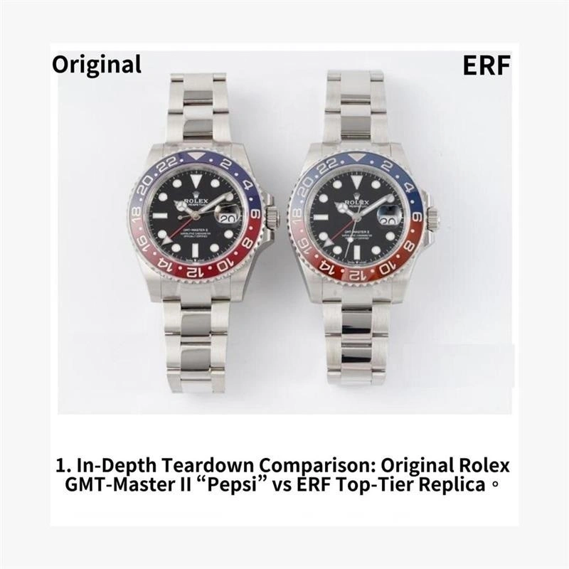 GMT-Master II 126710 BLNR Black Blue 904L SS ERF 1:1 Best Edition Black Dial On Jubilee Bracelet JH3285 CHS