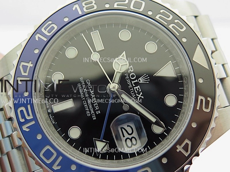 GMT-Master II 126710 BLNR Black Blue Ceramic ARF 1:1 Best Edition Black Dial On Jubilee Bracelet DD3285 CHS