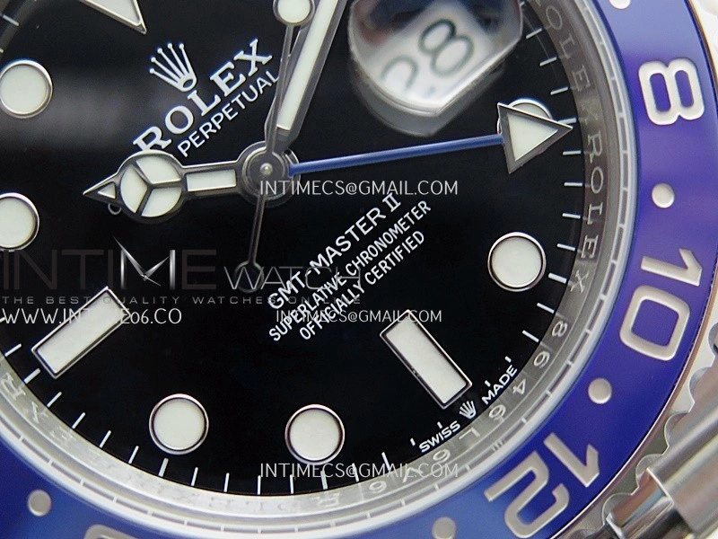 GMT-Master II 126710 BLNR Black Blue Ceramic ARF 1:1 Best Edition Black Dial On Jubilee Bracelet DD3285 CHS