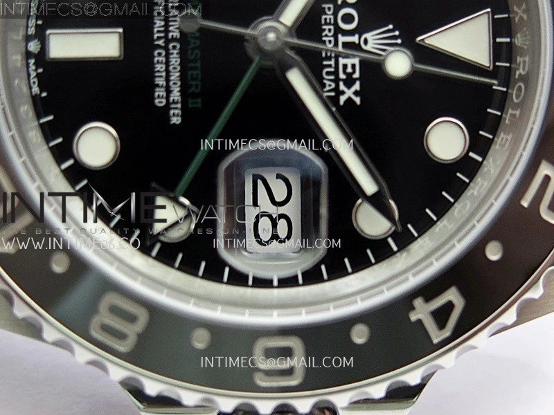 GMT-Master II 126710 GRNR Black Gray 904L SS ERF 1:1 Best Edition Black Dial On Jubilee Bracelet JH3285 CHS