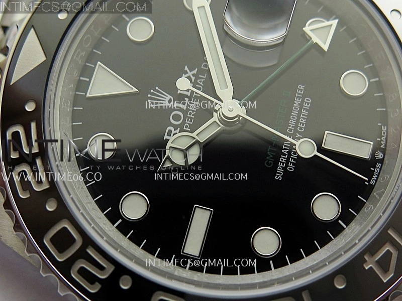 GMT-Master II 126710 GRNR Black Gray 904L SS ERF 1:1 Best Edition Black Dial On Jubilee Bracelet JH3285 CHS