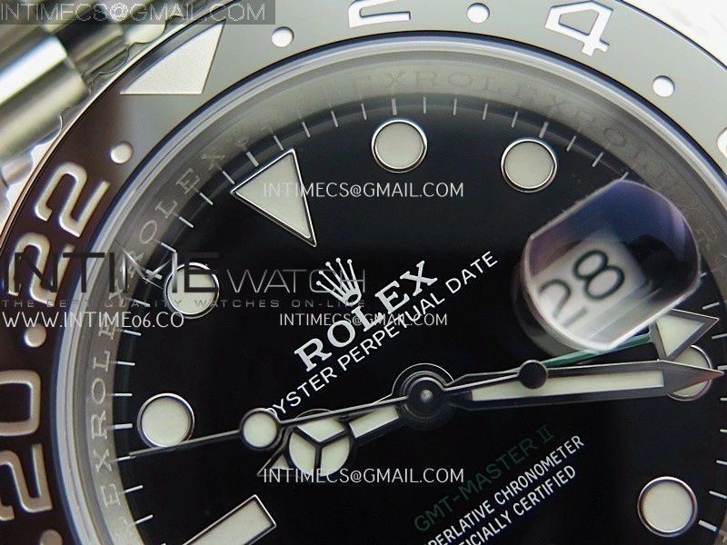 GMT-Master II 126710 GRNR Black Gray 904L SS ERF 1:1 Best Edition Black Dial On Jubilee Bracelet JH3285 CHS