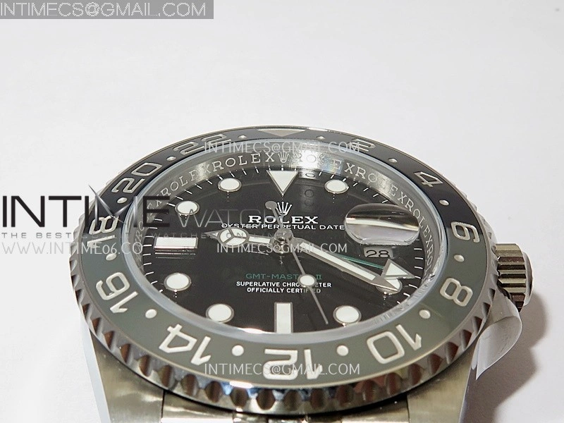 GMT-Master II 126710 GRNR Black Gray 904L SS ERF 1:1 Best Edition Black Dial On Jubilee Bracelet JH3285 CHS