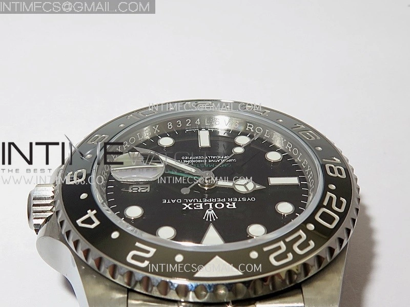 GMT-Master II 126710 GRNR Black Gray 904L SS ERF 1:1 Best Edition Black Dial On Jubilee Bracelet JH3285 CHS