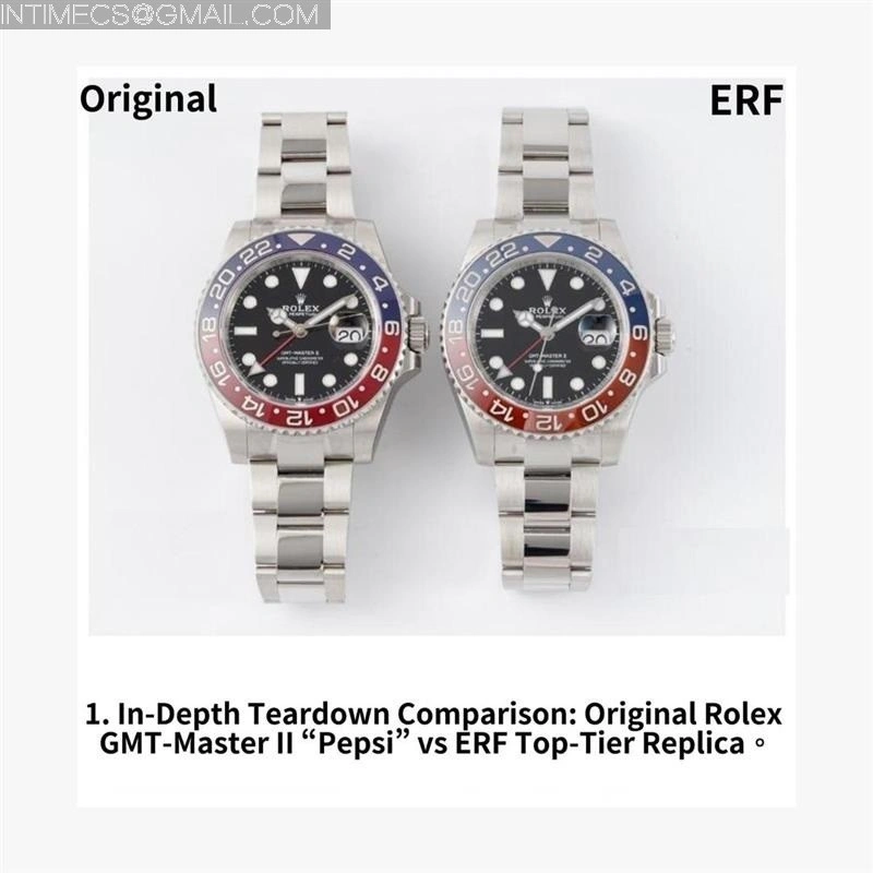 GMT-Master II 126710 GRNR Black Gray 904L SS ERF 1:1 Best Edition Black Dial On Jubilee Bracelet JH3285 CHS