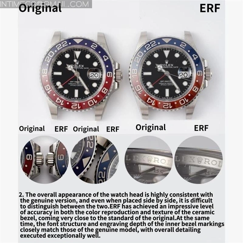 GMT-Master II 126710 GRNR Black Gray 904L SS ERF 1:1 Best Edition Black Dial On Jubilee Bracelet JH3285 CHS