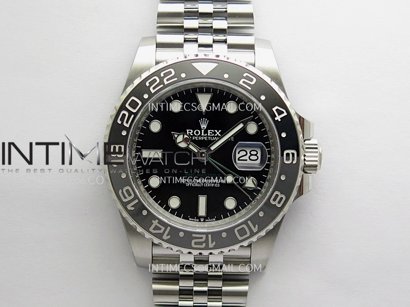 GMT-Master II 126710 GRNR Black Gray Ceramic ARF 1:1 Best Edition Black Dial On Jubilee Bracelet DD3285 CHS