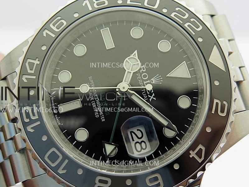 GMT-Master II 126710 GRNR Black Gray Ceramic ARF 1:1 Best Edition Black Dial On Jubilee Bracelet DD3285 CHS