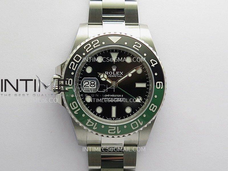 GMT-Master II 126720 VTNR Black Green Ceramic ARF 1:1 Best Edition Black Dial On Oyster Bracelet DD3285 CHS