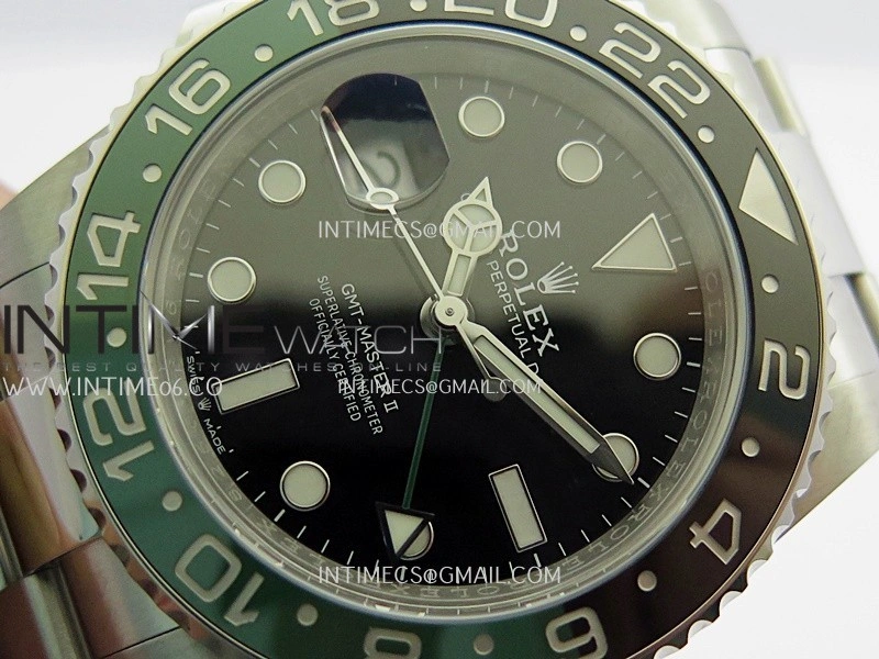 GMT-Master II 126720 VTNR Black Green Ceramic ARF 1:1 Best Edition Black Dial On Oyster Bracelet DD3285 CHS