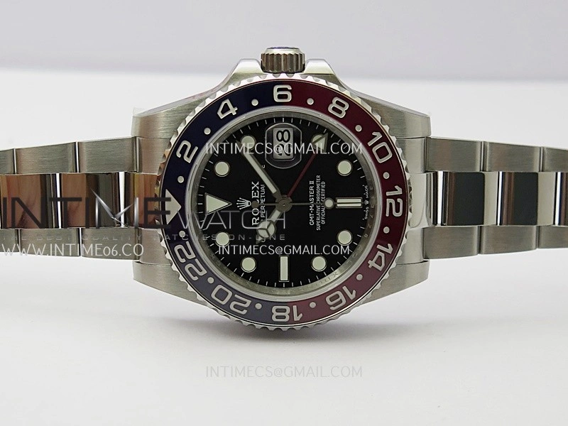 GMT-Master II 126710 BLRO Black Red V2 904L SS QF 1:1 Best Edition Black Dial On Oyster Bracelet SH3285 CHS