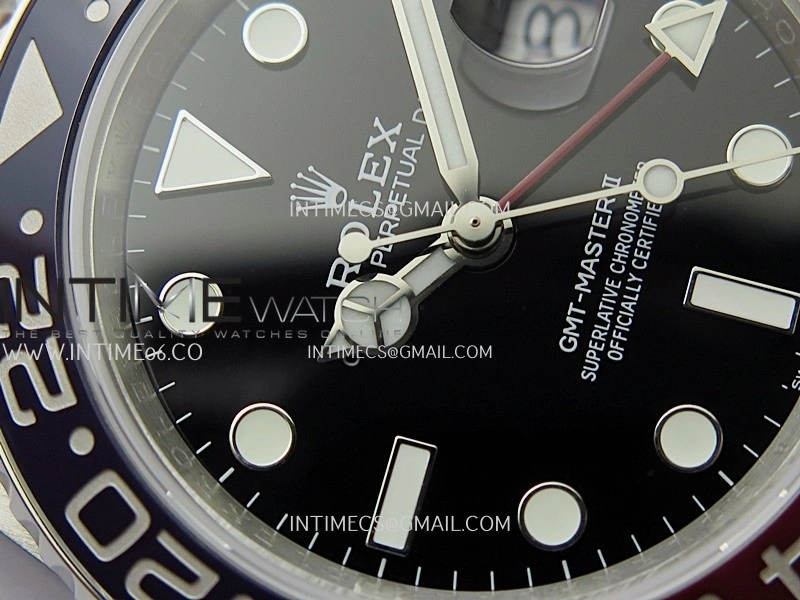 GMT-Master II 126710 BLRO Black Red V2 904L SS QF 1:1 Best Edition Black Dial On Oyster Bracelet SH3285 CHS
