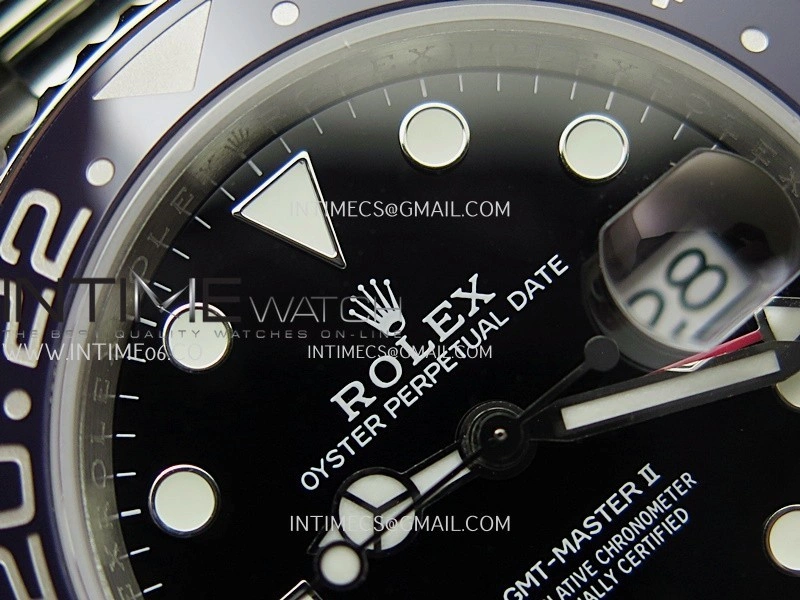 GMT-Master II 126710 BLRO Black Red V2 904L SS QF 1:1 Best Edition Black Dial On Oyster Bracelet SH3285 CHS
