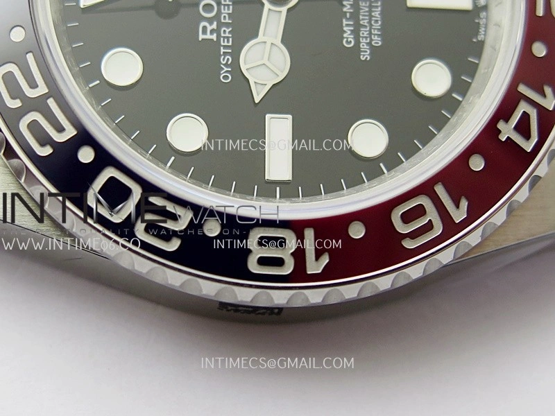 GMT-Master II 126710 BLRO Black Red V2 904L SS QF 1:1 Best Edition Black Dial On Oyster Bracelet SH3285 CHS