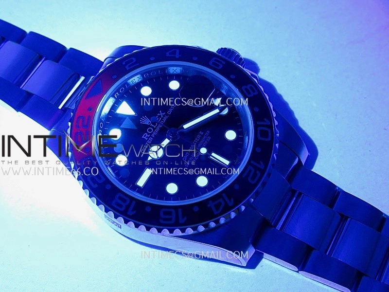 GMT-Master II 126710 BLRO Black Red V2 904L SS QF 1:1 Best Edition Black Dial On Oyster Bracelet SH3285 CHS