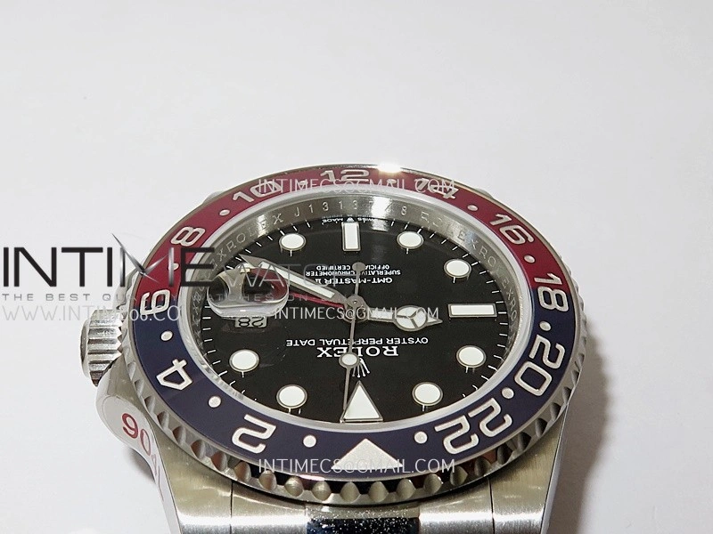 GMT-Master II 126710 BLRO Black Red V2 904L SS QF 1:1 Best Edition Black Dial On Oyster Bracelet SH3285 CHS