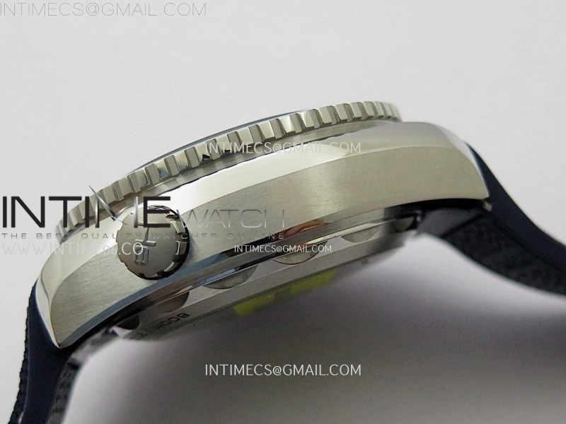 Planet Ocean Master Chronometer Blue Ceramic Bezel SS SCF 1:1 Best Edition Blue Dial on Black Rubber Strap A9900