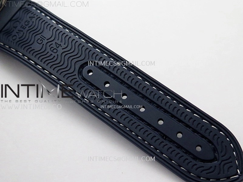 Planet Ocean Master Chronometer Blue Ceramic Bezel SS SCF 1:1 Best Edition Blue Dial on Black Rubber Strap A9900