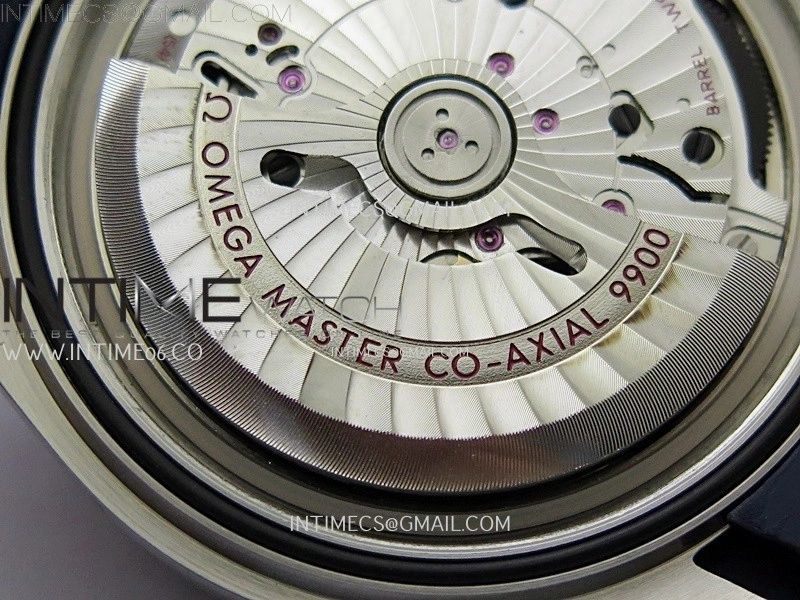 Planet Ocean Master Chronometer Blue Ceramic Bezel SS SCF 1:1 Best Edition Blue Dial on Black Rubber Strap A9900
