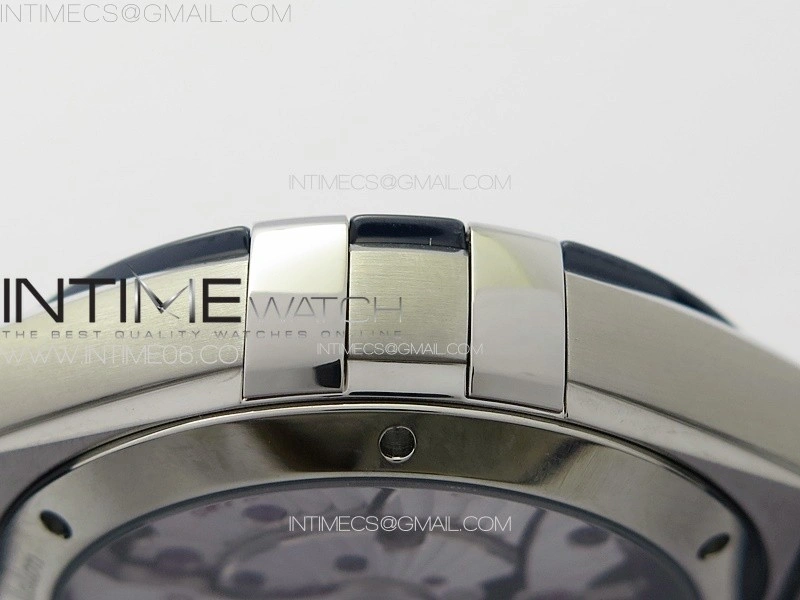 Constellation 41mm Blue Ceramic Bezel SS VSF 1:1 Best Edition Blue Dial on Blue Leather Strap A8900