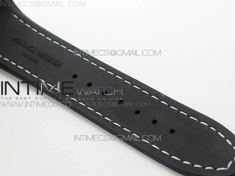 Vanguard V45 Chrono Brushed SS Pave Crystals ABF Best Edition Black Dial on Black Gummy Strap A7750