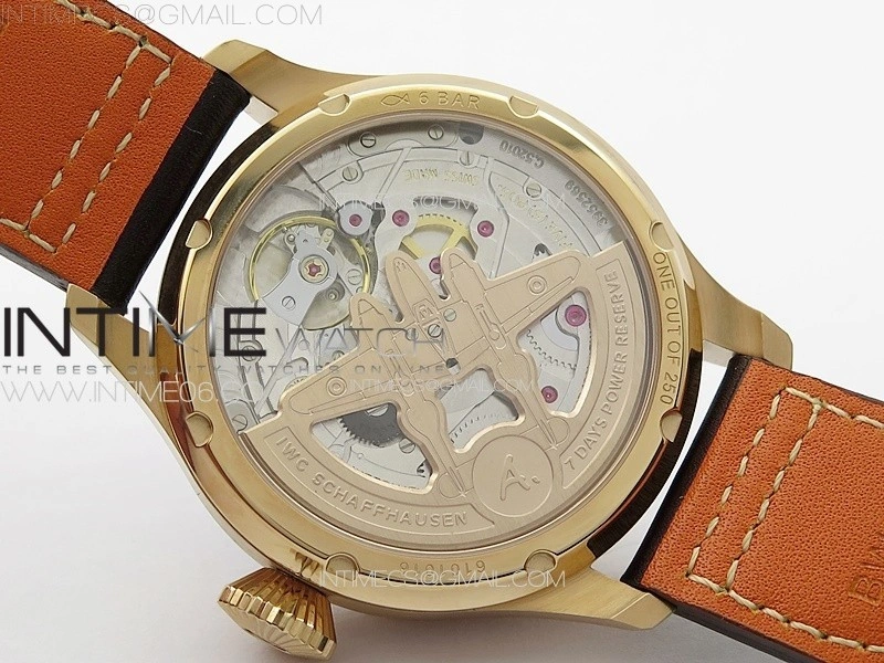 Big Pilot Annual Calendar RG IW5027 AZF 1:1 Best Edition Brown Dial on Brown Leather Strap A52850