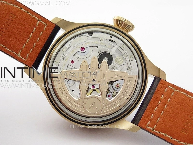 Big Pilot Annual Calendar RG IW5027 AZF 1:1 Best Edition Brown Dial on Brown Leather Strap A52850
