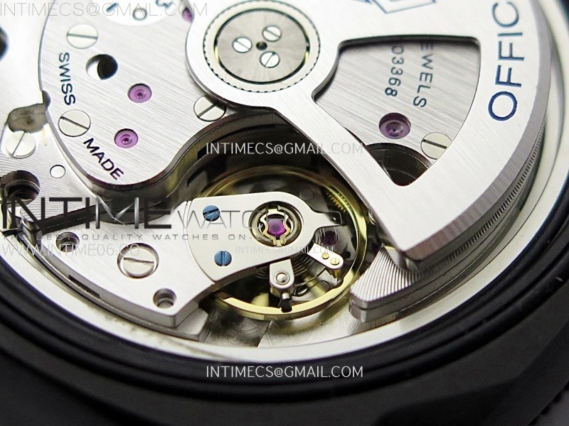 PAM1324 Carbotech 44mm GMT VSF 1:1 Best Edition Carbon Dial on Black Rubber Strap P.9011
