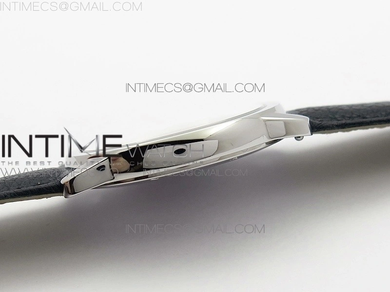 Ronde Solo de Cartier 36mm K11 1:1 Best Edition White Dial on Black leather strap Ronda Quartz