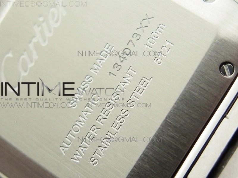 Santos de Cartier Large 2018 V2 KOR 1:1 Best Edition White Dial on SS Bracelet MIYOTA 9015