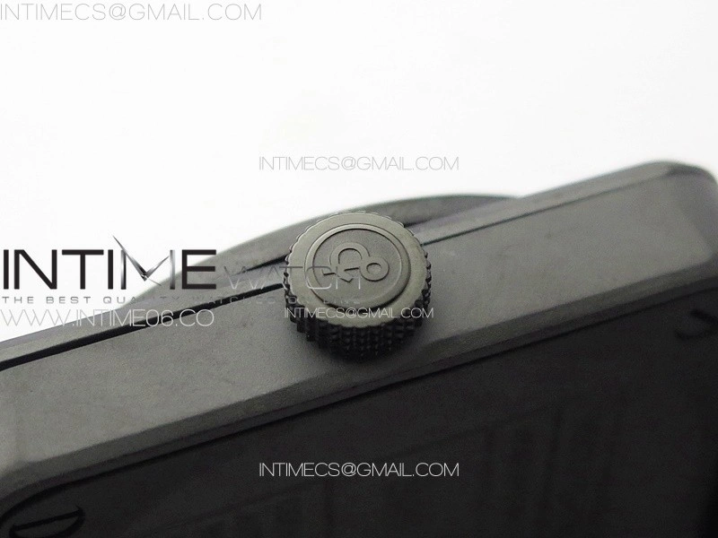 BR 03-92 Real Ceramic 1:1 Best Edition Black Dial Red Markers on Red Leather Strap MIYOTA 9015
