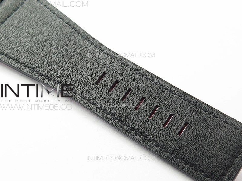 BR 03-92 Real Ceramic 1:1 Best Edition Black Dial Red Markers on Red Leather Strap MIYOTA 9015
